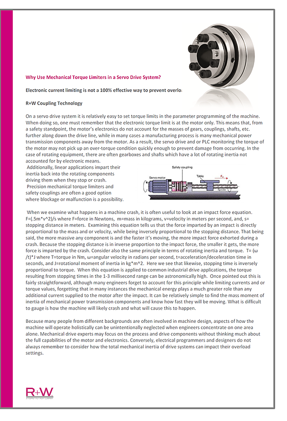 Why use mechanical torque limiters
